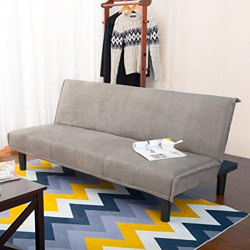 Harper Bright Design Convertible Sofa Bed Futon Sofa Couch Bed (Grey)
