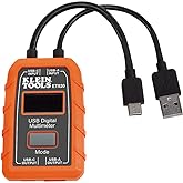 Klein Tools ET920 USB Power Meter, USB-A and USB-C Digital Meter for Voltage, Current, Capacity, Energy and Resistance