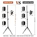 MOUNTDOG Photography Tripod Light Stand 6.5 Ft/ 200CM / 78inch 2 Pack Aluminum Alloy Photographic Stand for Studio Reflector Softbox Umbrellas