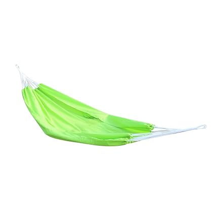 Generic Portable Travel Outdoor Camping Hanging Hammock Sleeping Bed With Sack (Green)