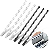6 Pcs Black and White Sliding Door Security Bar