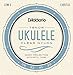 D'Addario Tenor Ukulele Strings, Clear Nylon, EJ65TLG, Low-G, 4-String Set, Pack of 1