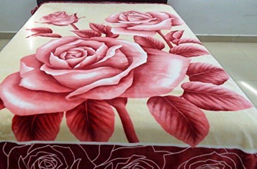 Vivalon Red Roses (BM146) Thick Mink Korean Style Plush King Size Blanket - By Solaron by Vivalon
