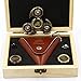 Fidget Spinner Metal, Alquar Ancient Eagle Pure Copper Tri Hand Spinner, Customized Professional Spinner Bearing Quiet Smooth Spin, Luxury Wooden GiftBox Set