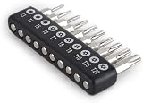 Gunpla 10 Pc Torx Bit Set 4mm Hex Shank CR-V Precision Security Bits T3-T20 view 4