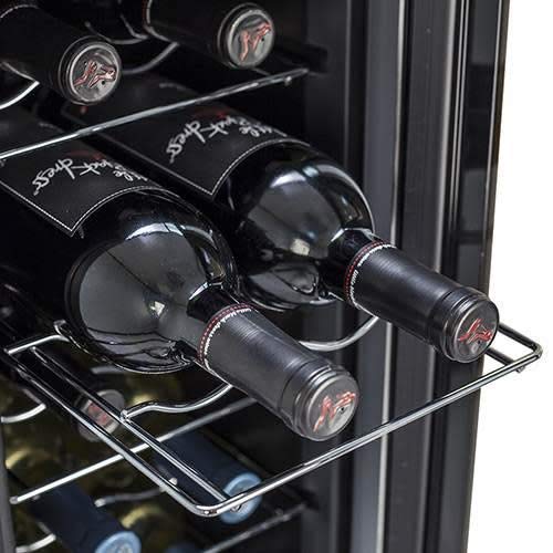 EdgeStar 12 Bottle SlimFit Wine Cooler Stainless Steel Trim Door