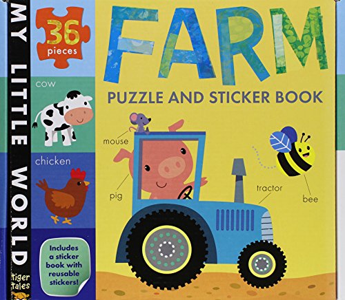 Farm Puzzle and Sticker Book Set (My Little World)