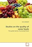 Image de Studies on the quality of some foods: The quality factors of processed foods