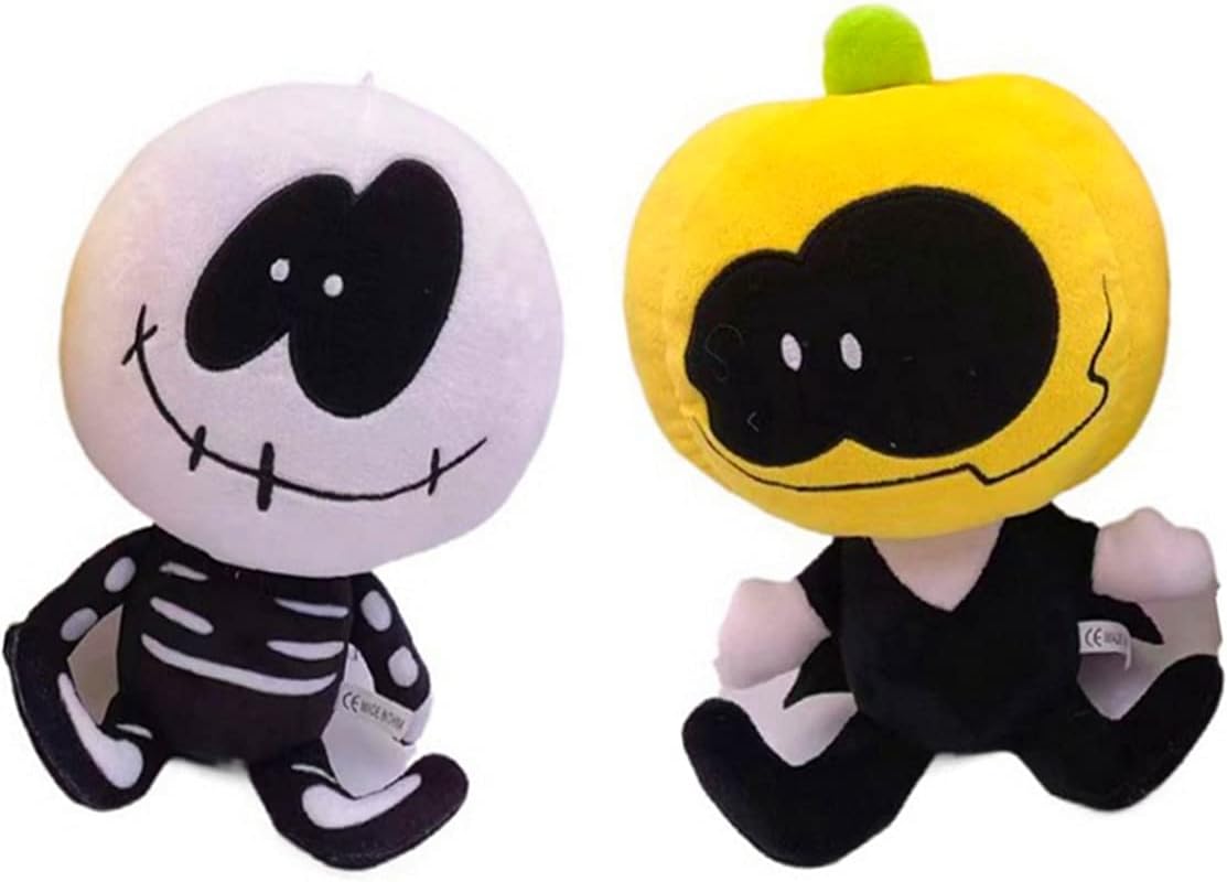 Beautiful 2pcs Friday Night Funkin Plush Toys Spooky Month Skid And Pump Plush Toys Games Cheap Store Www Texasribs Com Mx