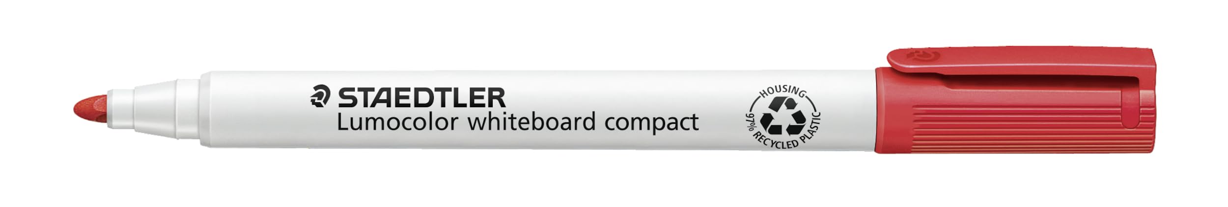 Staedtler Lumocolor Compact 341-2 Whiteboard Marker - Red (Pack of 10) — image 1