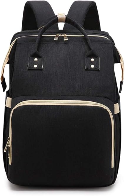 mszq multifunctionele moeder handig grote capaciteit luiertas rugzak opvouwbare reistas kan veranderen in klein bed amazon nl