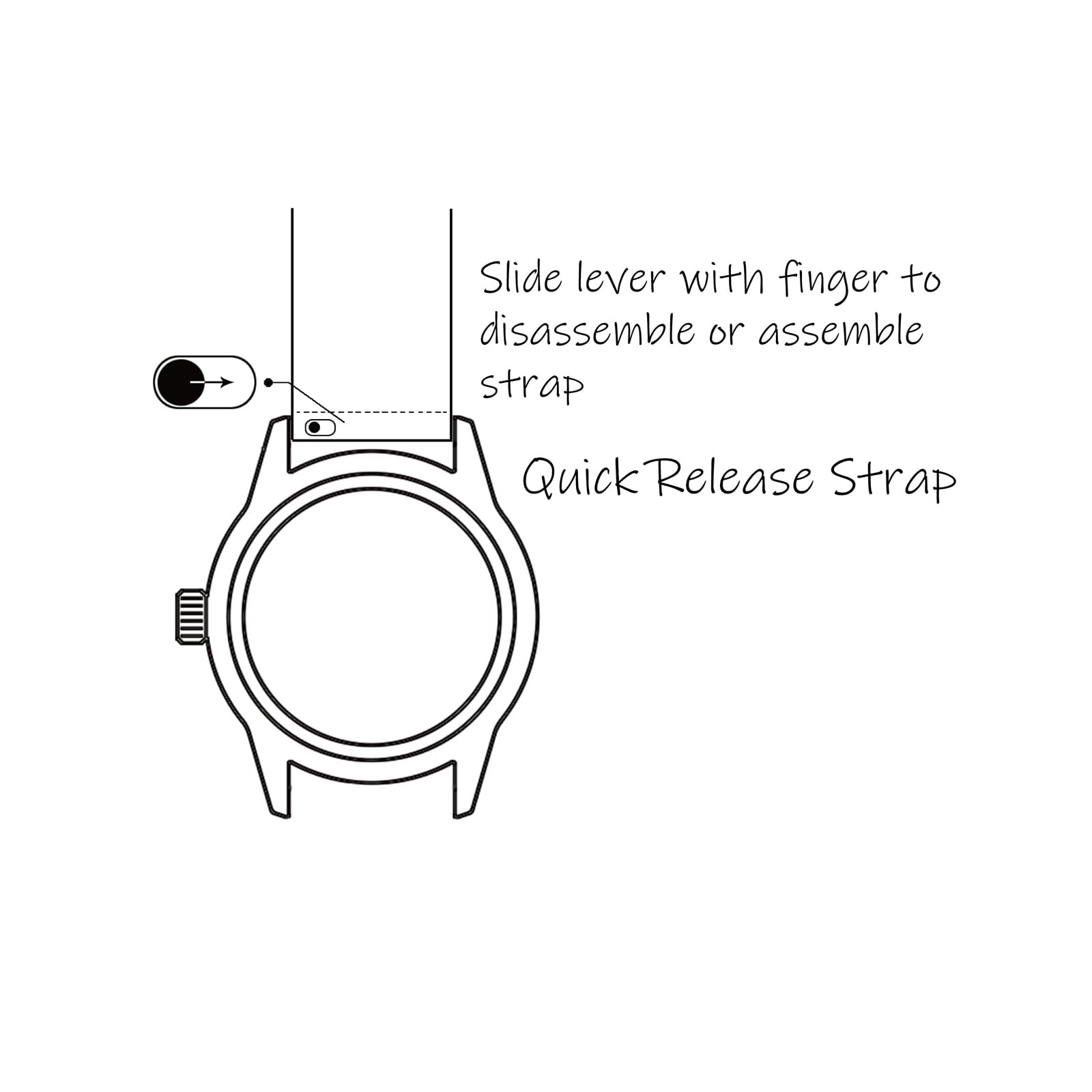 WOCCI 22mm Quick Release Spring Bars, Pins for 22mm Watch Band