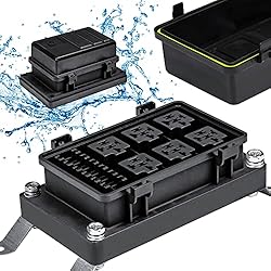 12V Auto Waterproof Fuse Relay Box Block [6 Bosch