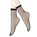 EPEIUS 3 Pairs Women's Lace Fishnet Ankle Socks,Stylish Black + Hollow Out,Shoe Size 5-8.5