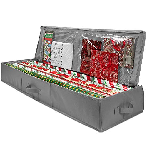Whitmor Christmas Storage Organizer Durable 600D Material Spacious Under Bed Holiday