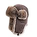 lethmik Winter Faux Fur Hunting Hat Unisex Trapper Russian Aviator Trooper Hat