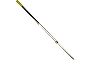 A-TO-Z SUPPLY Telescopic Replacement Handle, Extendable Broom Pole, Expands from 23" to 54" Length, Great for Brooms, Mops, Painting Rollers and Window Cleaning