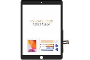A-MIND for IPad 9.7" 2018 /iPad 6 6th Gen A1893 A1954 Touch Screen Replacement Parts,(NO LCD,NO Home Button) with Free Screen Protector+Repair Tools(Black)