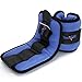 Yes4All Set of 2 Ankle Weights / Wrist Weights with Adjustable Strap - Perfect for Walking, Fitness, Cardio Exercise (4 lbs, Light Blue)