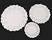 Aipleril 108 Pieces White Paper Doilies,Lace Paper Round Doily Assorted Sizes 6.5