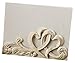 Vintage Style double Heart Design Guest Book