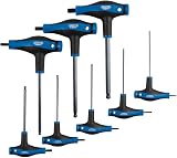Draper 33873 Expert T Handle Hex Ball End Key Set 8 Keys Soft Grip Blue view 2
