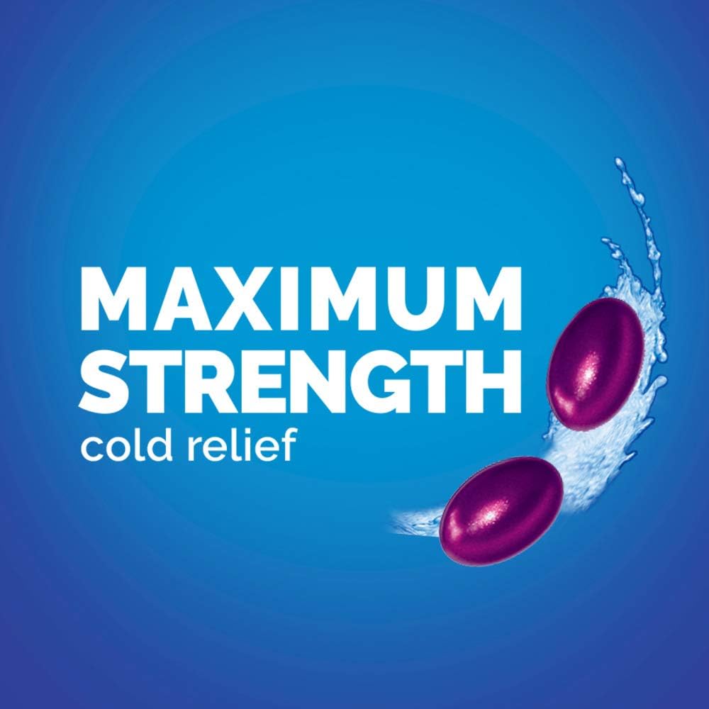 Alka-seltzer Maximum Strength PowerMax Gels with Acetaminophen, Day + Night Cold and Flu Medicine for Adults, 24 Count: Health & Personal Care