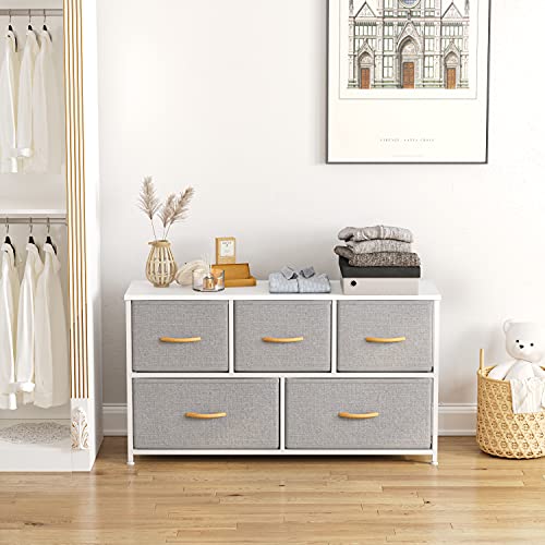 Cubiker Dresser Storage Organizer, 5 Drawer Dresser Tower Unit for