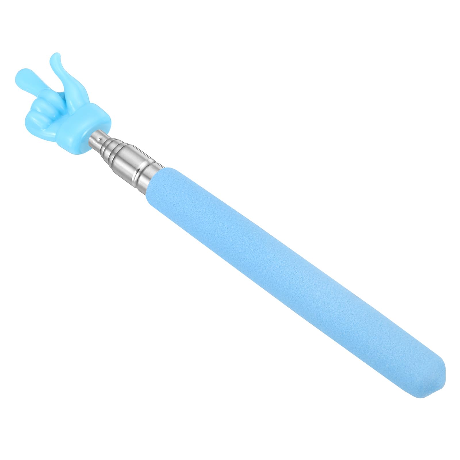 PATIKIL Telescopic Teachers Pointer Stick, 1 Pcs Classroom WhiteBoard Teacher Hand Finger Mini Pointer for Presentation Speaker Guide Coach, Blue