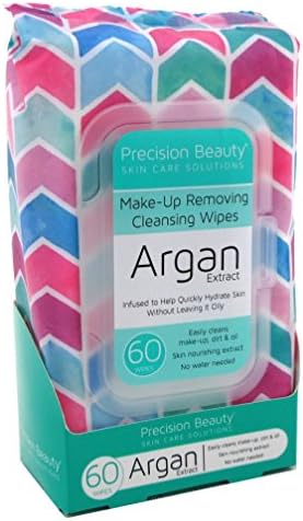 Precision Beauty Make-Up Remover Argan Wipes 60 Count