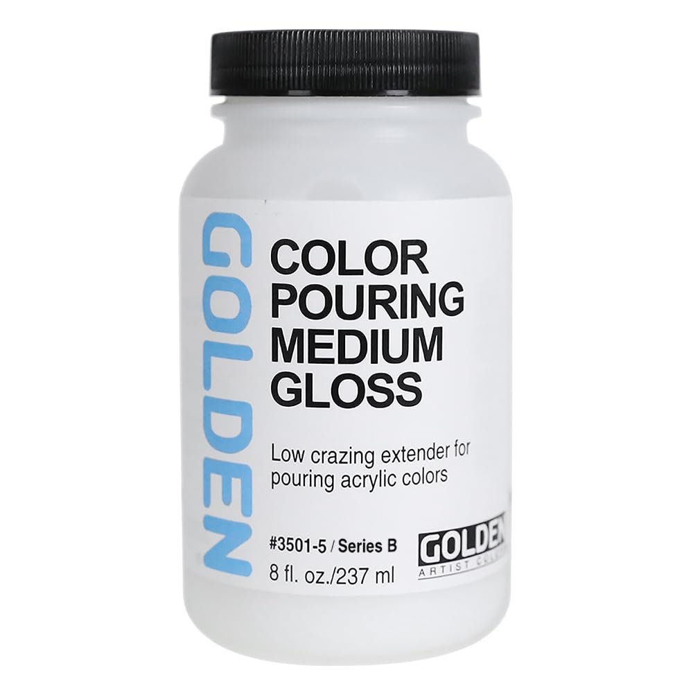 Golden Artist Colors Color Pouring Medium, Gloss Finish, 8 Ounce Bottle (3501-5)