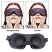 LEEKEN 3D Eye mask for Sleeping,Machine Washable, Sleep Mask for Women, Blinder Blindfold Airplane with Travel Pouch (Purple+Black)