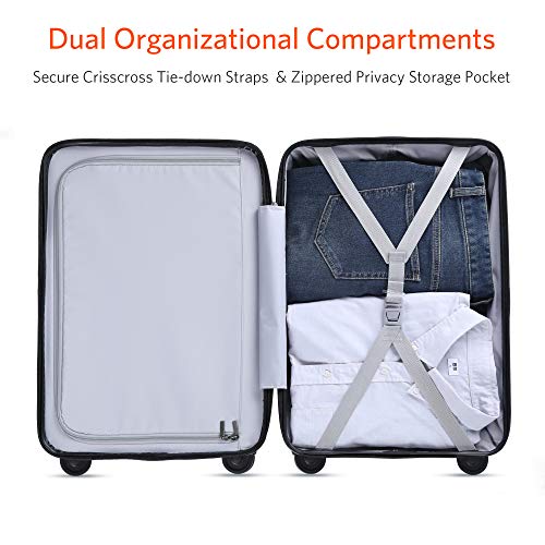 Carry on Luggage 22x14x9 with Spinner Wheels, 100