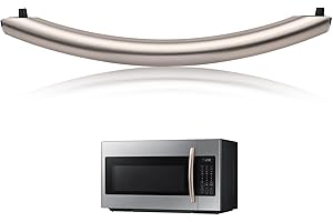 P POLERDEN Upgrade ME16A4021AS Microwave Door Handle, Replaces with Samsung Microwave Handle ME16A4021AS, with 2 Screws, Gold DE94-04313F Microwave Door Handle, 2 Years Warranty