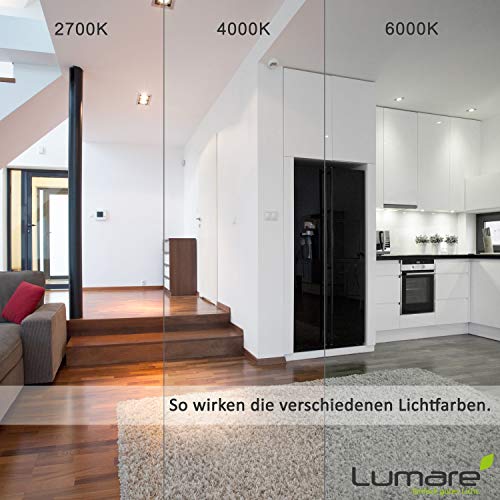 Lumare LED Deckenleuchte | Ovale Extra Flache Moderne Deckenlampe | 230V, 12W, IP44 Spritzwassergeschützt, Superhelle… – Bild 7