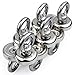 Super Strong Neodymium Magnetic Hooks, 40 lbs(18 KG) Pulling Force Rare Earth Magnet with Countersunk Hole Eyebolt for Organizing Indoor/Outdoor,Kitchen,Workshop,Home(10 Pack)