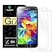 (2-Pack)Samsung Galaxy S5 Screen Protector Tempered Glass [0.33 mm] [2.5D Round Edge] [9H Hardness] [High Definition] [Bubble Free] [Case Friendly] For Samsung Galaxy S5 [5.1
