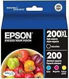 Epson 200XL Black + 200 Cyan/Yellow/Magenta Combo Saver Pack