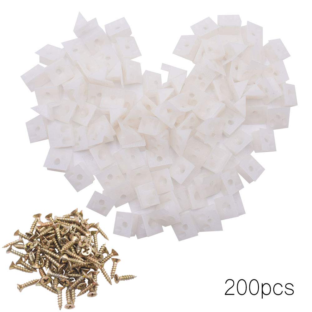 200 Pieces Back Panel Connector Holder Stabilizers with Screws for