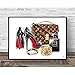 luxury fashion brands art print of watercolor painting, (NO FRAME), 5