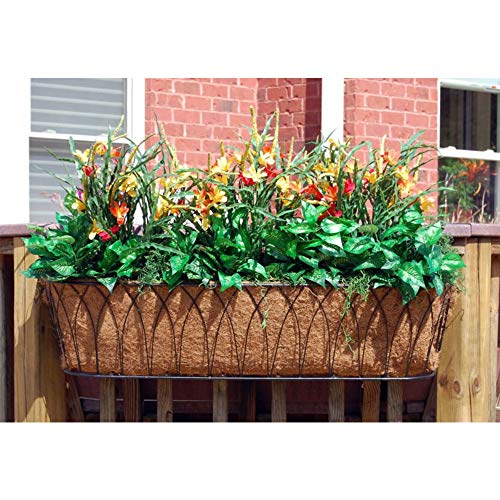 Frillybutts Coco Liners for Planters 36 Inch,Trough Coco Coir Coconut Fiber Replacement Liner