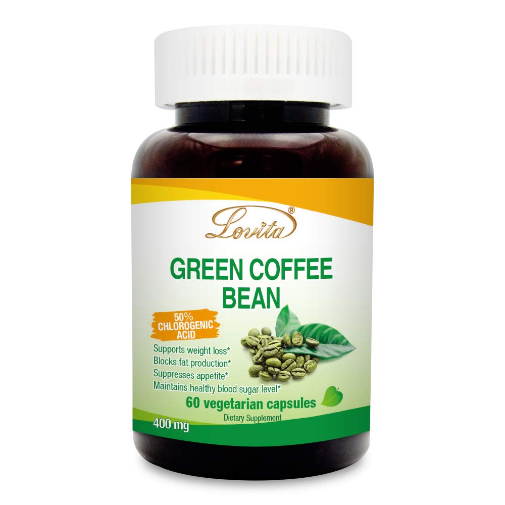 Lovita Green Coffee Bean Extract 1600mg, 41 Extract, 50