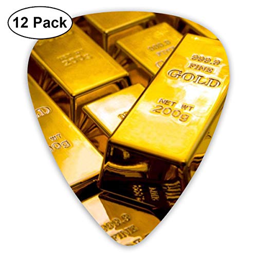 image for HAIDILUN Gold Bullion Vault Guitar Picks Plectrums Acoustic Guitar Uku
