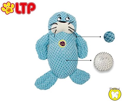 Lifetime Paws New Durable TPR Combination Seal Lion Plush Doy Toy