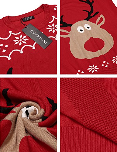 IN'VOLAND Women Plus Size Christmas Cute Reindeer Knitted Pullover Sweater 16W-22W/XL-4XL - Image 7