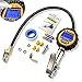 Digital Tire Inflator with Pressure Gauge, 200 PSI Air Chuck and Compressor Accessories Heavy Duty with Rubber Hose, Valve Extender, Quick Connect Coupler for Car, Truck, SUV, Motorcycle, Bike, RV