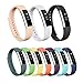 Vancle Fitbit Alta Bands, Newest Adjustable Replacement Bands for Fitbit Alta/ Fitbit Alta band/ Fitbit Alta Bands (with Metal Clasp,No Tracker) (pack of 10, Large)