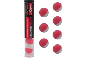 MOFAQIU 50 Cal Pepper Projectiles (1% OC+4% PAVA) Ultrafine Powder Blend Pepper Ball - Laser weldingwithout Leakage It is Safer,Compatible with All .50 Cal Pepper Ball launchers (7 Count Pepper Ball)