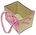 Earthwise Deluxe Collapsible Reusable Shopping Box Grocery Bag Set with Reinforced Bottom Storage Boxes Bins Cubes (Set of 3) (Pink)…