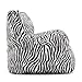 Big Joe Dorm Bean Bag Chair, Zebra